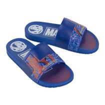 Chinelo Marvel Smash Gaspea Grendene 22977 Azul/Vermelho
