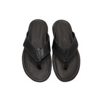 Chinelo mas couro preto soul - democrata