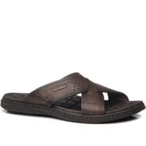 Chinelo Masc Pegada Couro Anilina Marrom Cravo 131222-02 Chinelo Masc Pegada Couro Anilina Marrom Cravo 131222-02