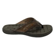 Chinelo Masc Pegada Couro Anilina Marrom Pinhão 131221-01