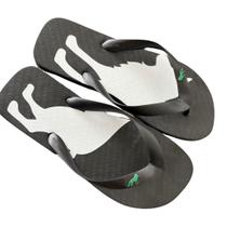 Chinelo Masculino Acostamento Lobo Branco Correia Larga