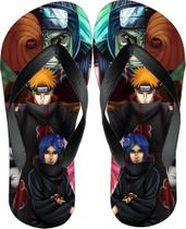 Chinelo Masculino Akatsuki Modelo Estampado Adulto Desenho Anime Estiloso Macio e Confortável Chinelo Masculino Akatsuki Modelo Estampado Adulto Desenho Anime Estiloso Macio e Confortável