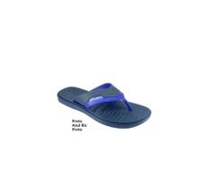 Chinelo Masculino Apuana Tira Larga Preto com Frisos Conforto Leve para o Dia a Dia