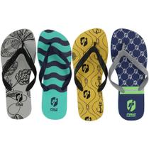 Chinelo Masculino Borracha Polo Culture Antiderrapante Kit 4 Chinelo Masculino Borracha Polo Culture Antiderrapante Kit 4