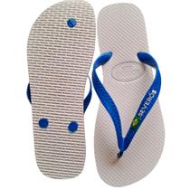 Chinelo masculino branco/azul Chinelo masculino branco/azul
