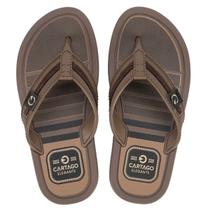 Chinelo Masculino Cartago Maiorca Essencial Tira Larga Confortável Original Marrom/Bege Chinelo Masculino Cartago Maiorca Essencial Tira Larga Confortável Original Marrom/Bege