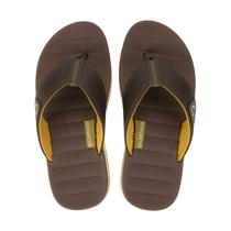 Chinelo Masculino Cartago Málaga Marrom e Amarelo - 10954