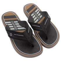 Chinelo Masculino Cartago Palermo II - Cinza E Preto