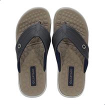 Chinelo Masculino Cartago Veneto III Branco Cinza e Bege