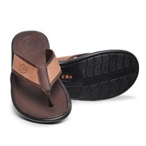 Chinelo Masculino Casual de Couro , Chinela em Couro Tamanhos Especiais até 46