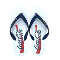 Chinelo Masculino Coca-Cola Cc3691 Spencer Branco/Mari Chinelo Masculino Coca-Cola Cc3691 Spencer Branco/Mari