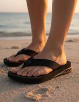 Chinelo Masculino Com Salto DuRio Air Para Esporão Fascite Plantar Ortopédico Vegano