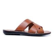 Chinelo masculino Confort Elegance Előre em couro Legitimo Chinelo masculino Confort Elegance Előre em couro Legitimo