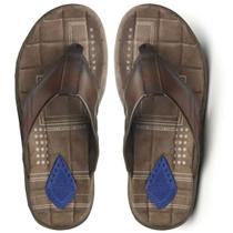 Chinelo Masculino Conforto Resistente Couro Pegada 133222