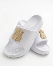 Chinelo masculino Corinthians slide anatômico salado terapêutico leve