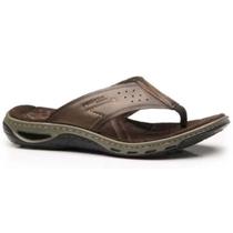 Chinelo Masculino Couro Amortecedor Amortech Eva 131663 Pegada