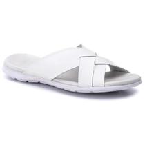 Chinelo Masculino Couro Casual Café R8