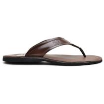 Chinelo Masculino Couro De Dedo Tiras Largas Dia a Dia