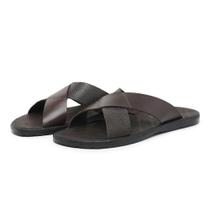 Chinelo Masculino Couro Dia a Dia Conforto Lazer Macio Leve Chinelo Masculino Couro Dia a Dia Conforto Lazer Macio Leve