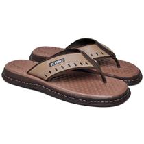 Chinelo Masculino Couro Ortopédico Antestress Envio Imediato