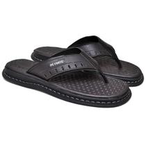 Chinelo Masculino Couro Ortopédico Antestress Envio Imediato