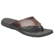 Chinelo Masculino Couro Pinhão Pegada 131281-01