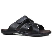 Chinelo Masculino De Couro Preto - 10C5001LTPTO Cor:PretoGênero:MasculinoTamanho:43