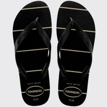 Chinelo Masculino de Dedo Casual Havaianas Color Essential Preto N 41