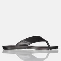 Chinelo Masculino De Dedo Em Couro Sandália Macia Chinela Moda Verão Casual Dia A Dia Preto