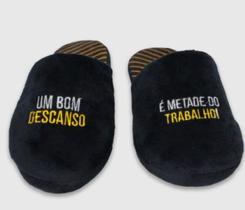 Chinelo Masculino de Quarto Estampado do Papai Zona Criativa