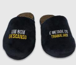 Chinelo Masculino de Quarto Estampado do Papai Zona Criativa Chinelo Masculino de Quarto Estampado do Papai Zona Criativa