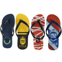 Chinelo Masculino Dedo Borracha Redondo Polo Culture Kit 4