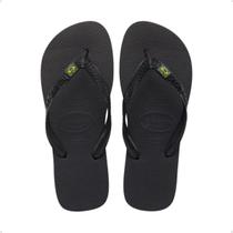 Chinelo Masculino Dedo Brasil Havaianas Preto