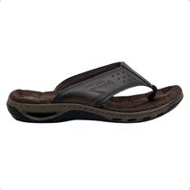 Chinelo Masculino Dedo Couro Pegada Amortech Original 131663