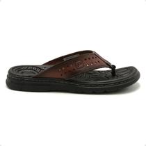 Chinelo masculino dedo em couro pegada pinhão Chinelo masculino dedo em couro pegada pinhão
