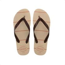 Chinelo Masculino Dedo Havaianas Color Essential Bege