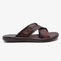 Chinelo Masculino Democrata Easy Zion Couro 015142