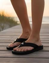 Chinelo Masculino DuRio Ultra Premium Neo Black Espuma Conforto Esporão Fascite Plantar Antiderrapante Vegano Original Dia a Dia Magalu