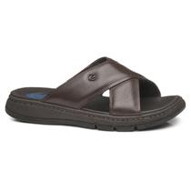 Chinelo Masculino em Couro Pegada Dubay 134306 Amortech Chinelo Masculino em Couro Pegada Dubay 134306 Amortech
