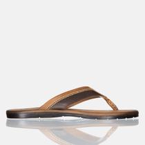 Chinelo Masculino Em Couro Sandália De Dedo Estilo E Conforto Verão Casa Marrom