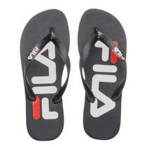 Chinelo Masculino Fingers Preto Branco Fila F01SD00026-001 Chinelo Masculino Fingers Preto Branco Fila F01SD00026-001