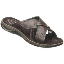 Chinelo Masculino Fresh Amortech Couro Pinhão Pegada 131655-02 Chinelo Masculino Fresh Amortech Couro Pinhão Pegada 131655-02