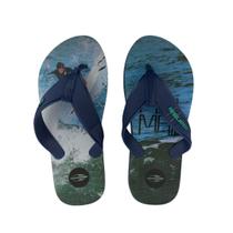 Chinelo Masculino Grendene 10591 Mormai Tropical Grafics Azul