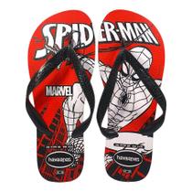 Chinelo masculino Havaianas 4146953 Top Marvel Logomania