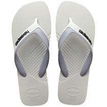 Chinelo Masculino Havaianas Dual Branco Cinza Gelo