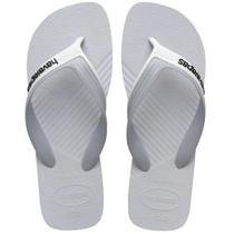 Chinelo Masculino Havaianas Dual FC Branco Gelo - 4145602