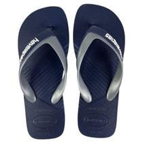 Chinelo Masculino Havaianas Dual Original Cor:Marinho/CinzaTamanho:39/40 Chinelo Masculino Havaianas Dual Original Cor:Marinho/CinzaTamanho:39/40