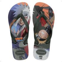 Chinelo Masculino Havaianas Naruto Shippuden - Verde Oliva