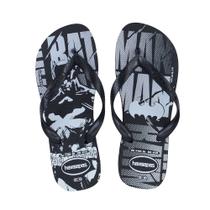 Chinelo Masculino Havaianas Top DC Logomania Preto - 4149 Chinelo Masculino Havaianas Top DC Logomania Preto - 4149