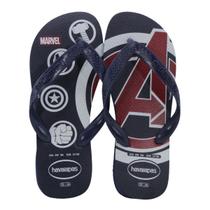 Chinelo Masculino Havaianas Top Marvel Logomania Azul Marinho Chinelo Masculino Havaianas Top Marvel Logomania Azul Marinho